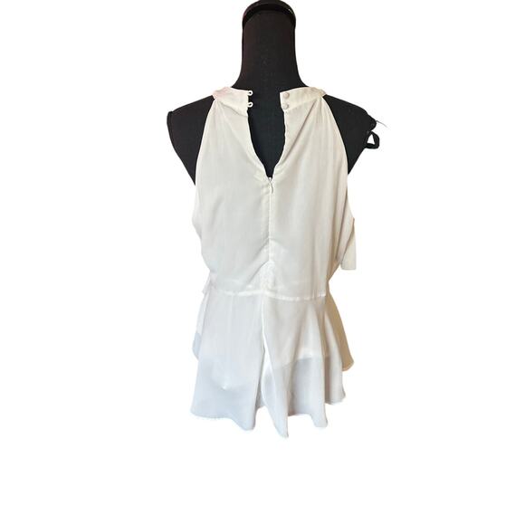 Isla Maude White Ruffled Tiered Blouse - Picture 4 of 7